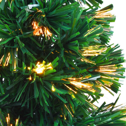 Vidaxl Árbol De Navidad Artificial Fibra Óptica Verde 64 Cm_5