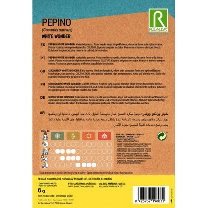 Sementes de pepino White Wonder