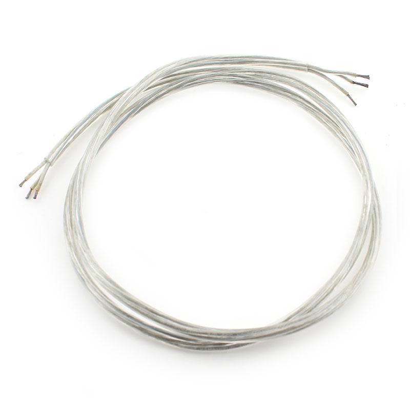 Cable Redondo Transparente 3x1mm Silver, 1,2m_0