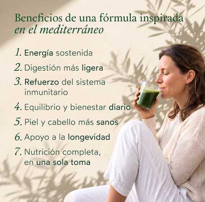 Greens en Polvo con Más de 70 Ingredientes, 30 Dosis, Sabor Manzana/Vainilla, 411 g Kuphuka_1