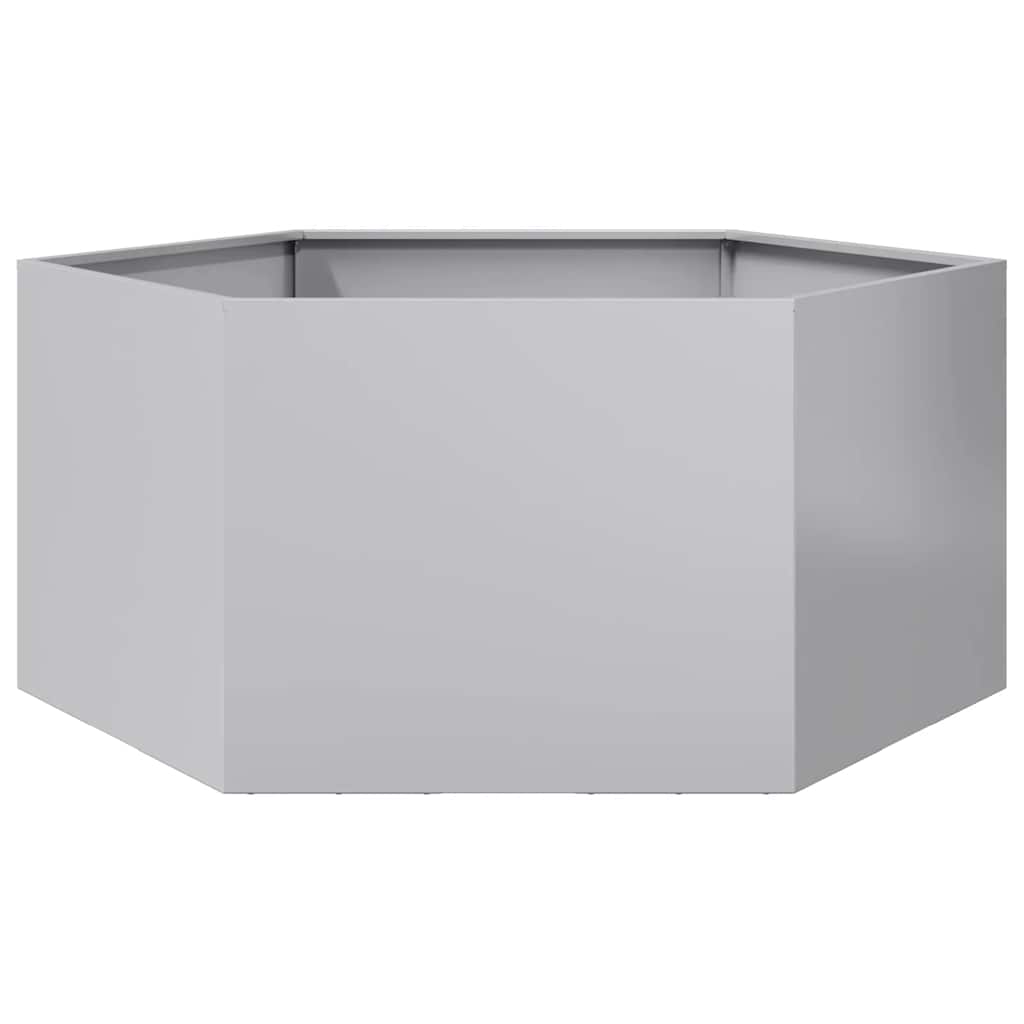 Jardinera Hexagonal Acero Galvanizado 104x90x45 Cm_5