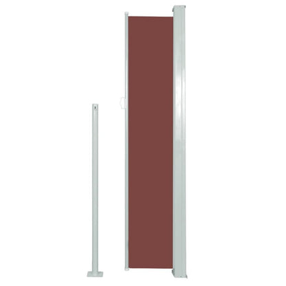 Vidaxl Toldo Lateral Retráctil De Jardín Marrón 160x300 Cm_3