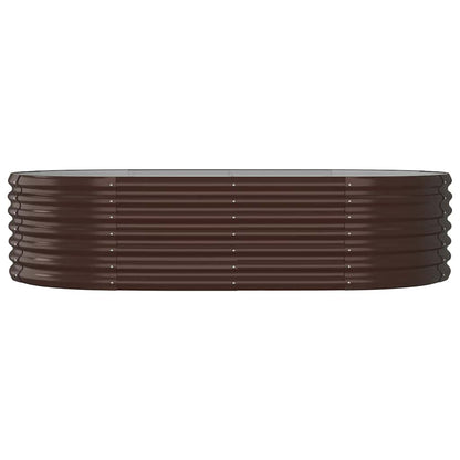 Jardinera Arriate Acero Galvanizado Marrón 152x80x36 Cm_2