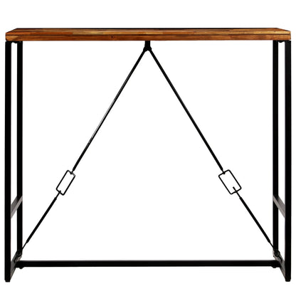 Mesa De Bar De Madera Maciza Reciclada 120x60x106 Cm_1