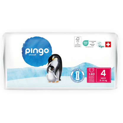 Fraldas T4 (7-18kg) Pingo 40 Unidades