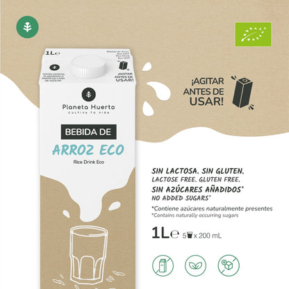 Bebida de Arroz Planeta Huerto Eco 1L