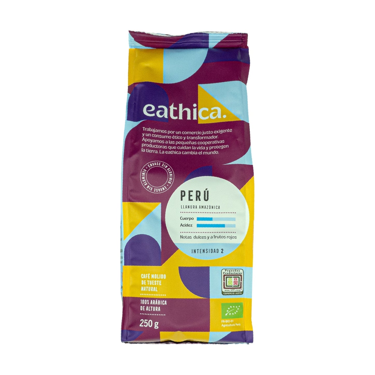 Café Arábica Peruano Biológico de Alta Altitude Eathica 250g