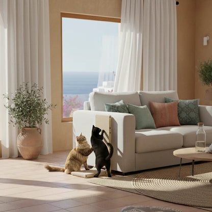 Rascador Para Gatos Litoral En Forma De L Estable Con Doble Uso Althea Living 68x42x29cm_2