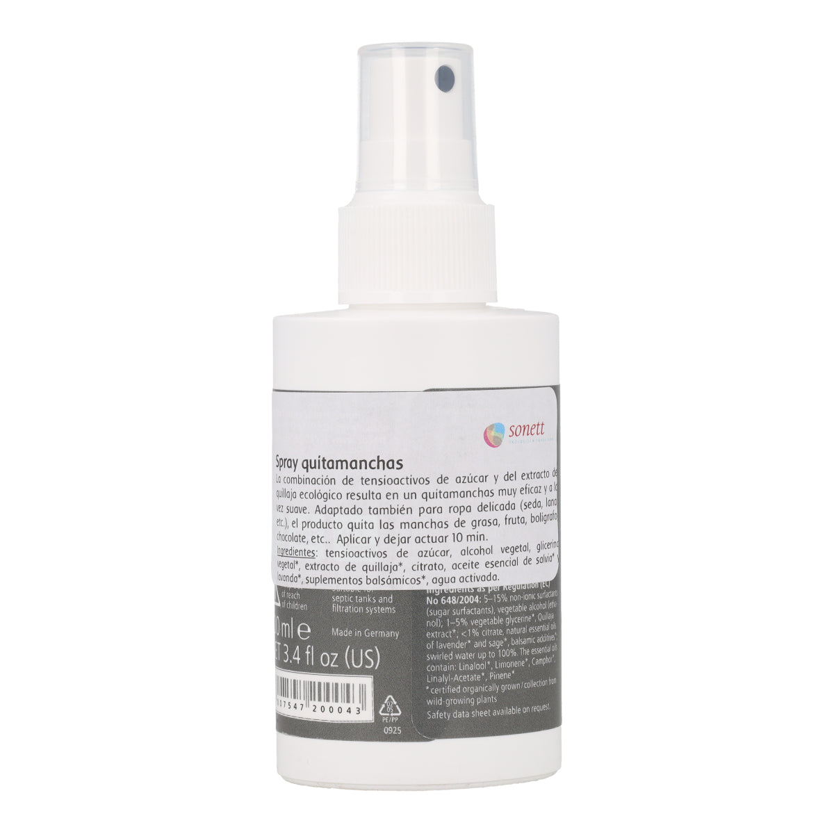 Quitamanchas de quillaja spray Sonett 100ml