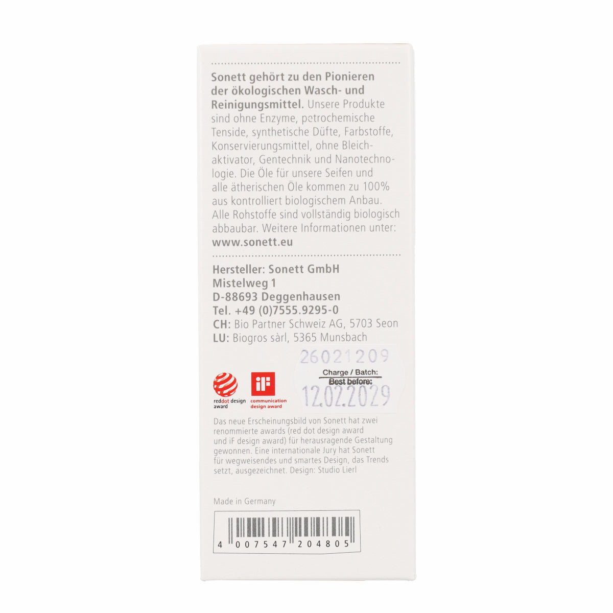 Set de jabones caléndula romero y rosa Sonett 3 x 110ml