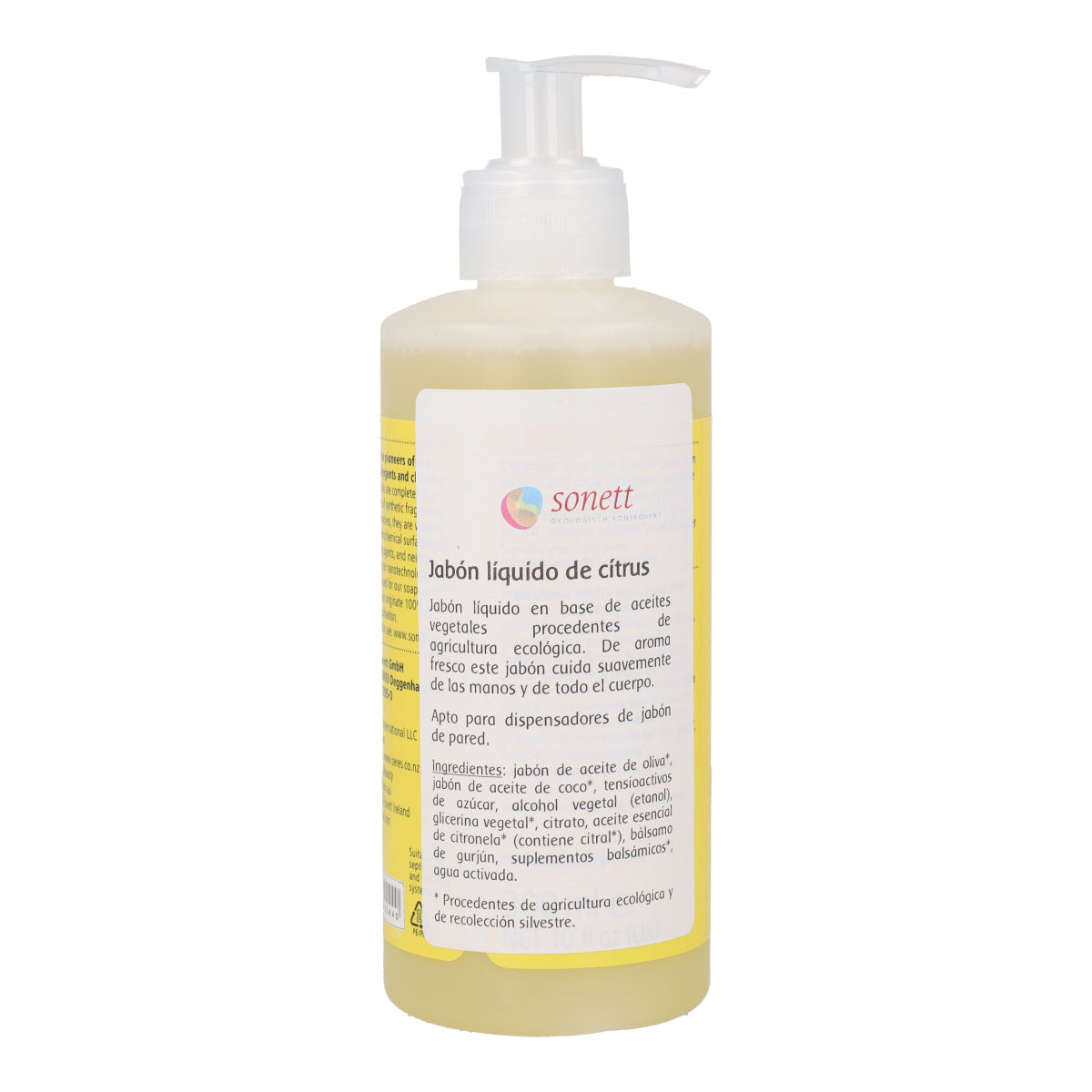 Jabón manos citrus dispensador Sonett 300ml
