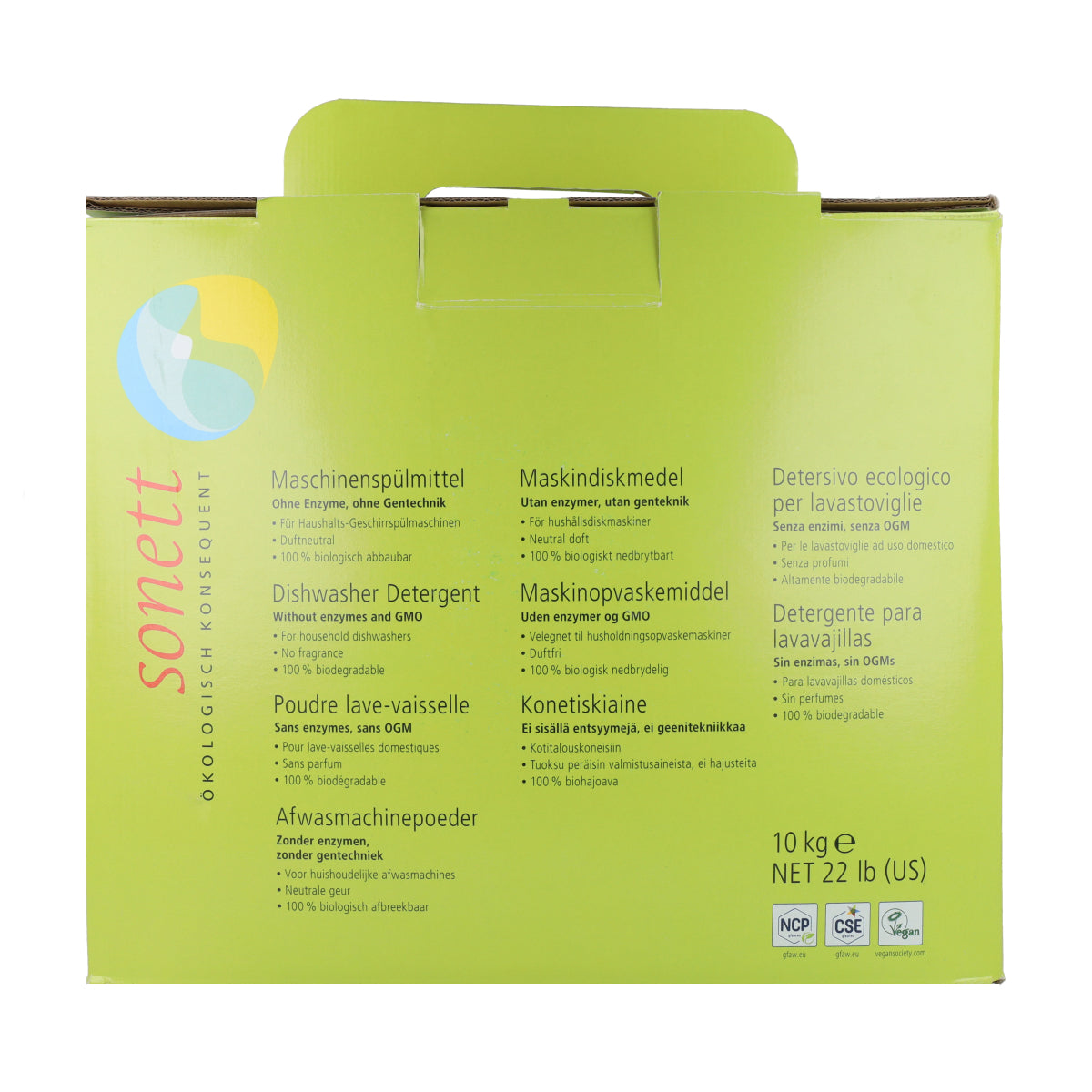 Lavavajillas en polvo máquina Sonett 10Kg