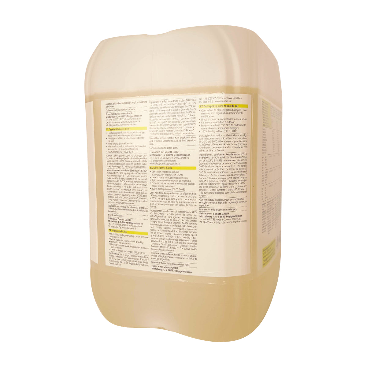 Detergente líquido ropa color Sonett 10L