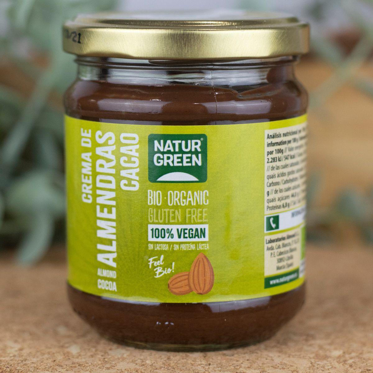 Creme de Amêndoa e Cacau Naturgreen, 200 g