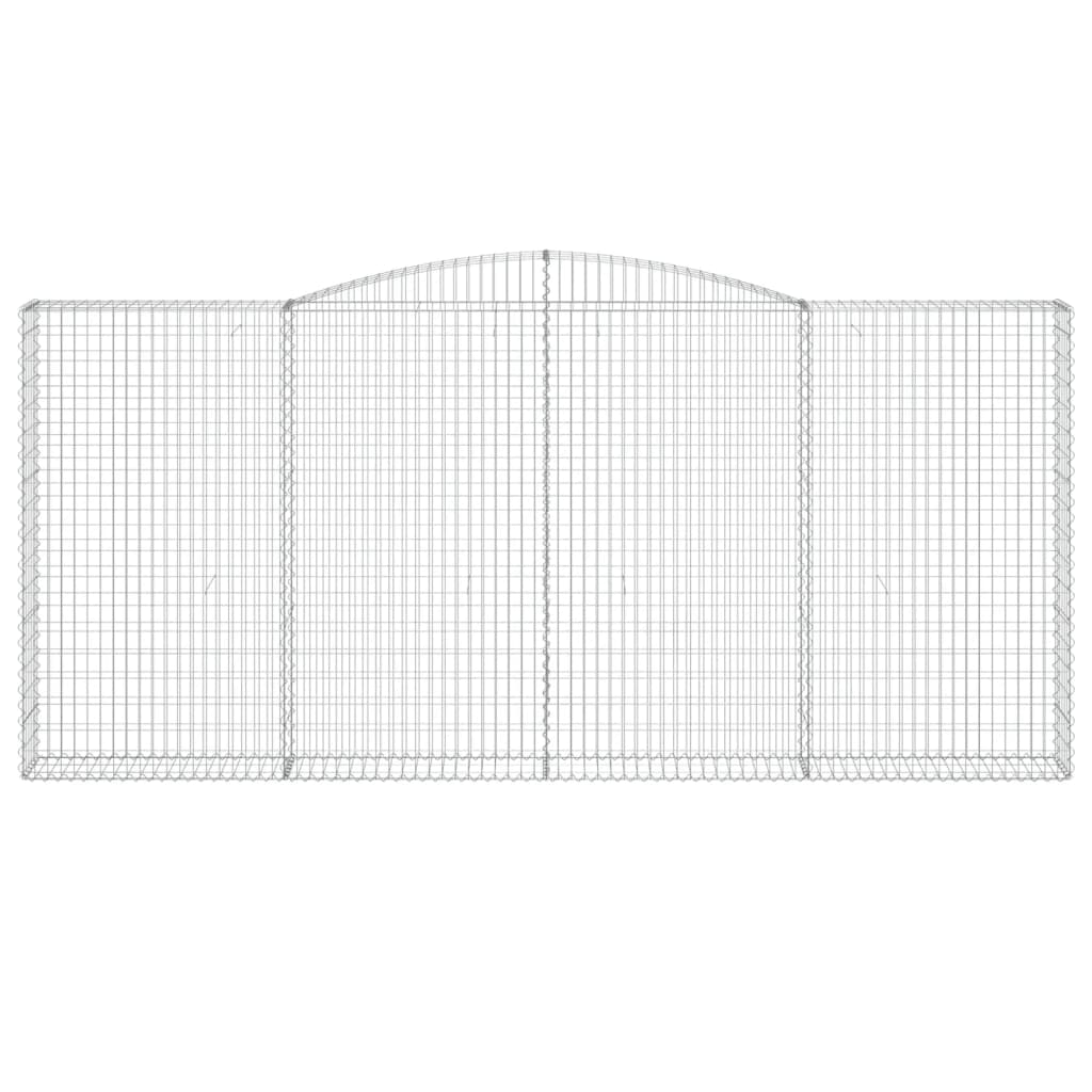 Cestas De Gaviones 2 Uds Forma De Arco Hierro 400x30x180/200 Cm_3