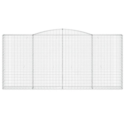 Cestas De Gaviones 6 Uds Forma De Arco Hierro 400x30x180/200 Cm_3
