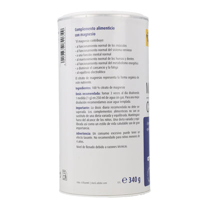 Pó de Citrato de Magnésio Raab 340 g