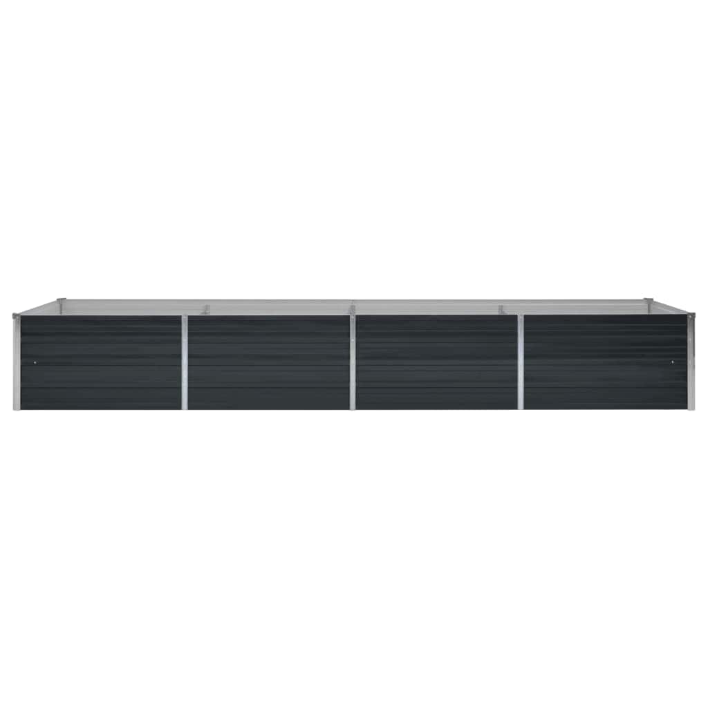 Arriate De Acero Galvanizado Gris Antracita 320x80x45 Cm_3
