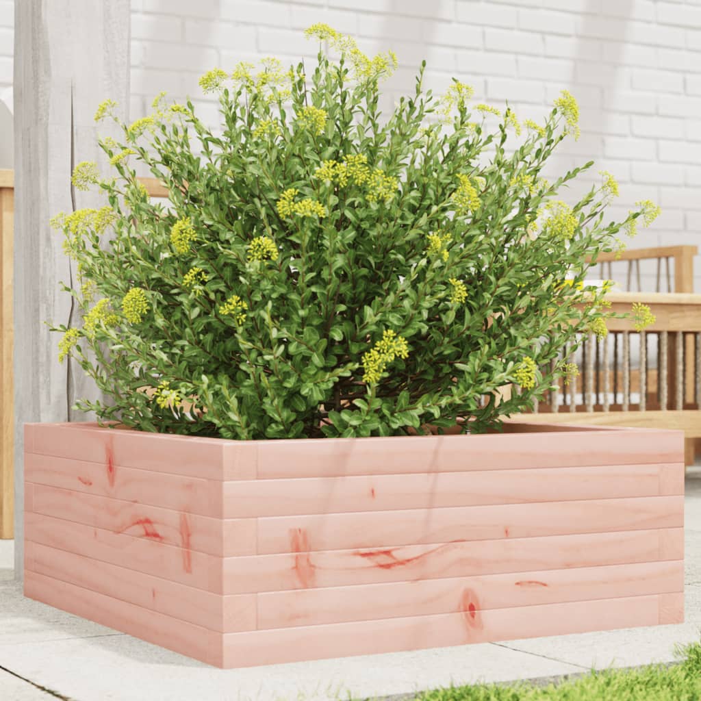 Jardinera De Madera Maciza De Abeto Douglas 60x60x23 Cm_1