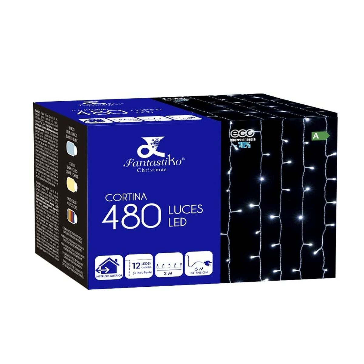 Cadena De Luces Led De Colores 12 W Navidad_0