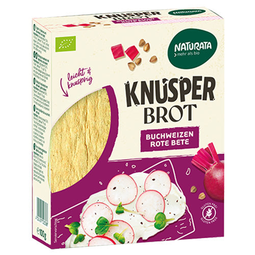 Pan Crujiente de Sarraceno y Remolacha Sin Gluten ECO Naturata 100 g