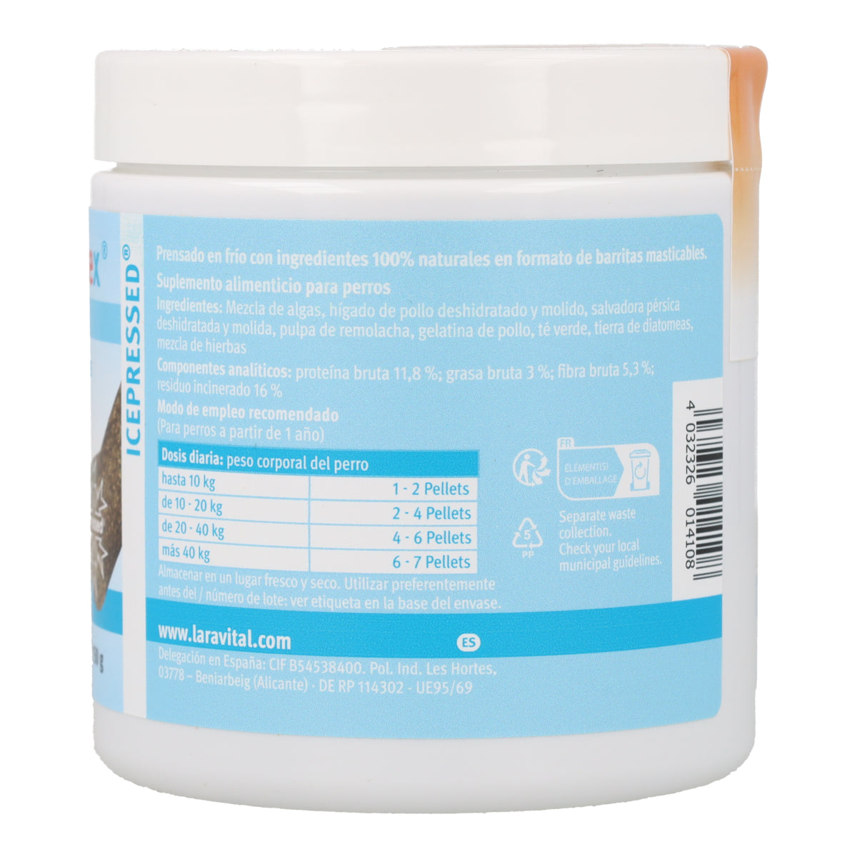 Lupo Plaquex Cuidado Bucodental 100% Natural para Perros Pellet 150 g