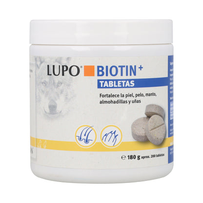 Lupo Biotin+ Pastillas 200 u Mejora la Piel, Pelo y Uñas
