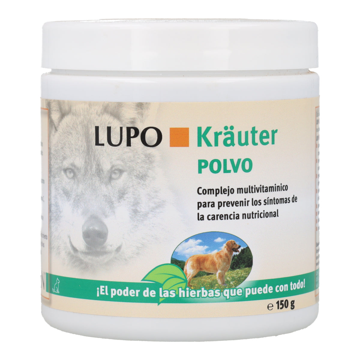 Lupo Kräuter Multivitamínico 100% Natural en polvo para Perros Polvo 150 g