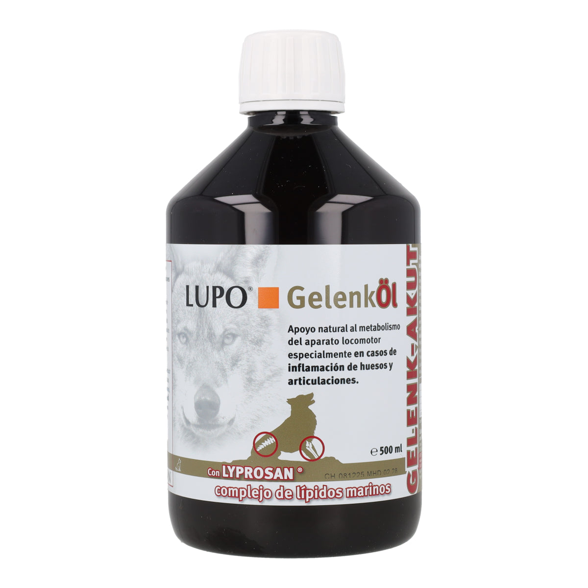 Lupo Gelenköl Aceite Condroprotector para Perros Lopusan 500 ml