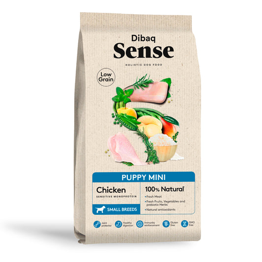 Dibaq Sense Low Grain Pollo Cachorro Mini 2 Kg_0