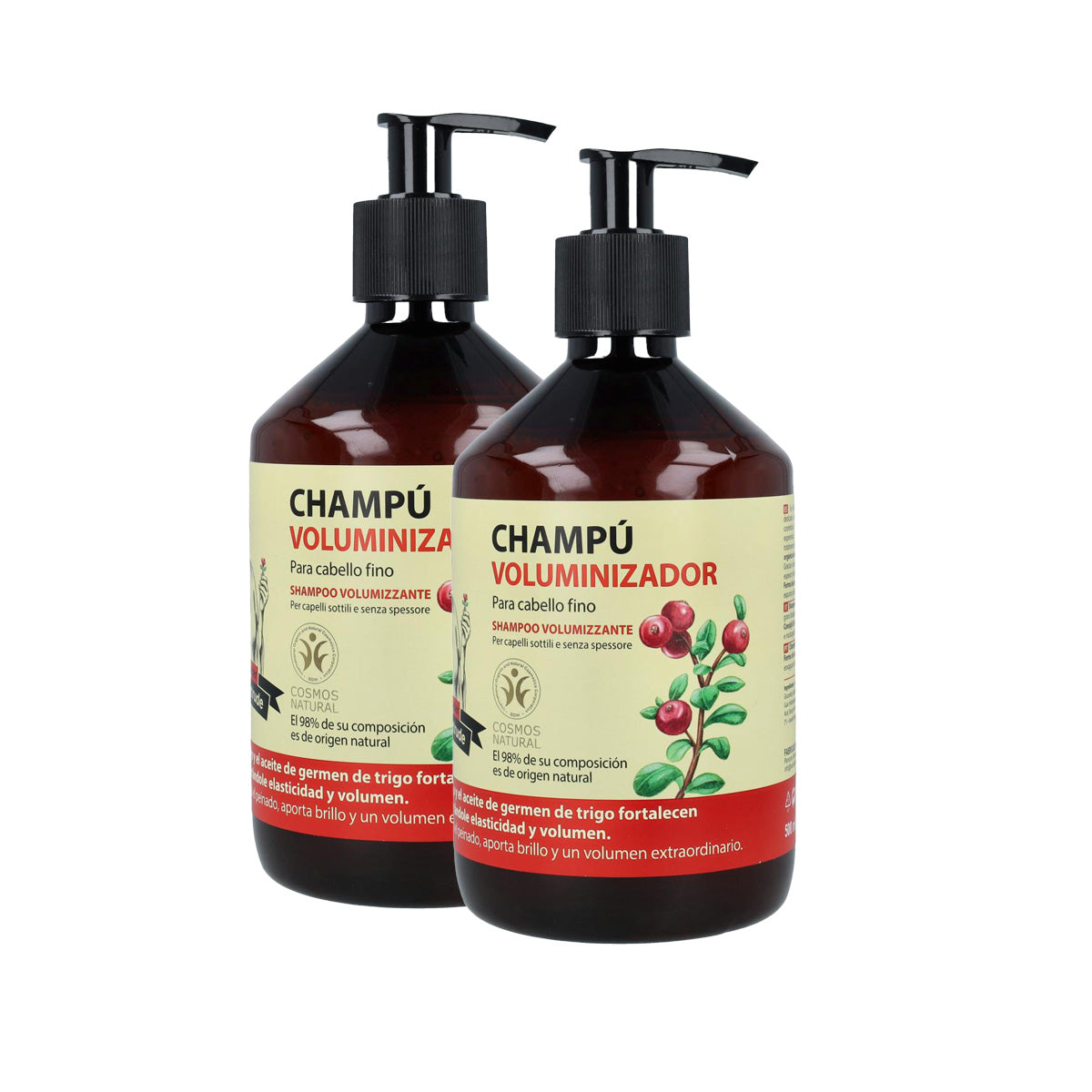 Pack de 2 Champôs Oma Gertrude Volume para Cabelos Delicados 500 ml