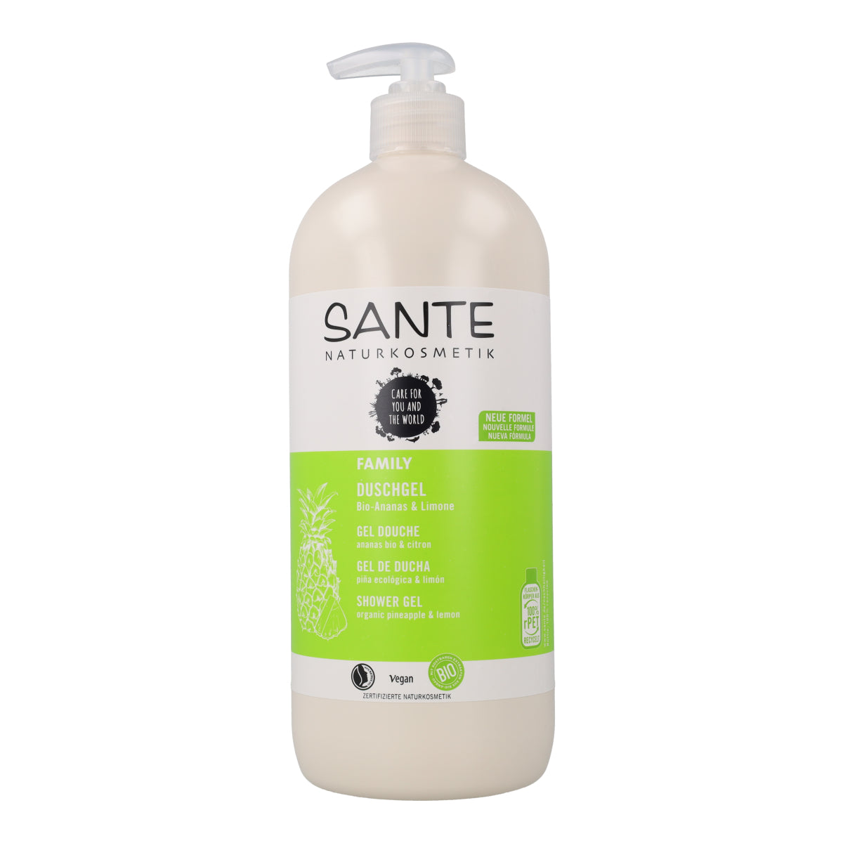 Gel de banho biológico de ananás e limão Sante 950 ml