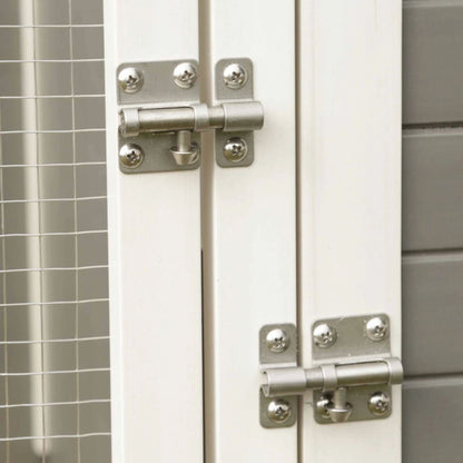 Kerbl Conejera Eco Samy Plástico Gris Y Blanco 116x57x82 Cm_5