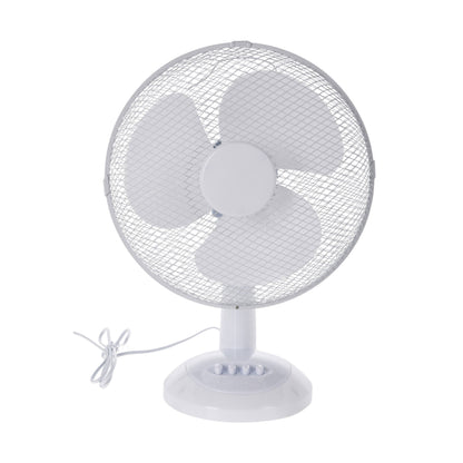 Well Home Ventilador De Mesa Blanco De 34x21x50cm Con Cabezal Ajustable Y Oscilante Horizontalmente - 3 Velocidades_0