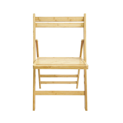 Silla Plegable De Madera De Bambú 42.5x47.5x79cm O91_1