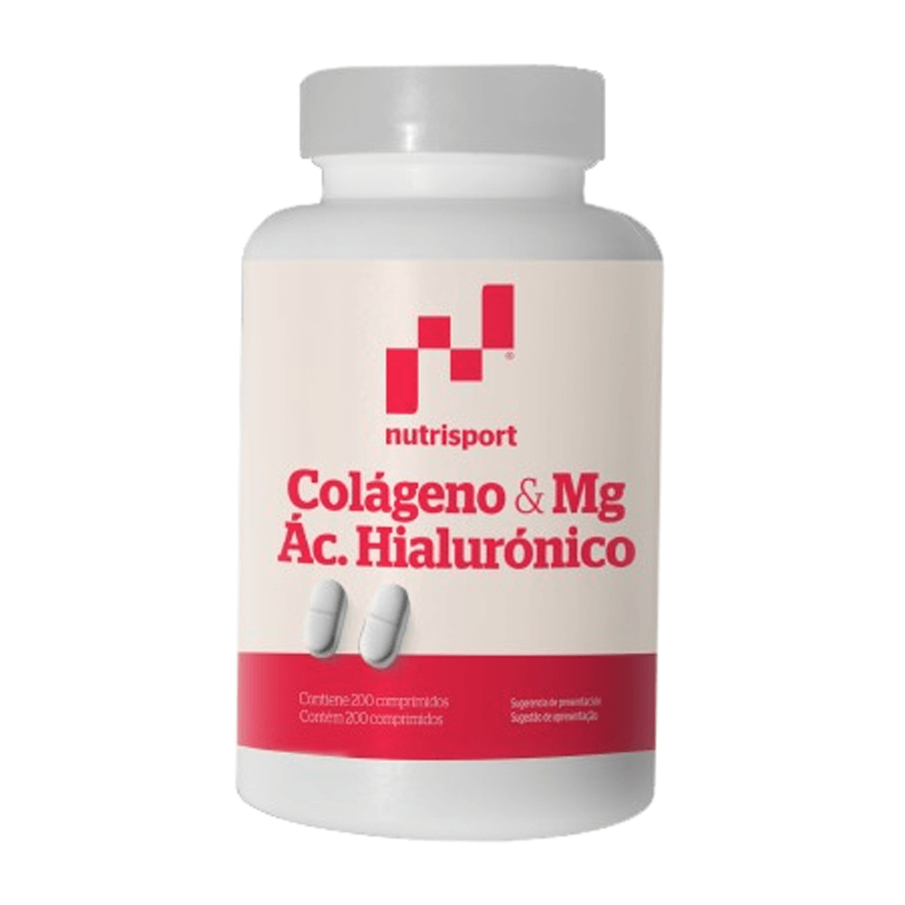 Colágeno, Magnesio Y Ácido Hialurónico - 200 Tabletas - Colágeno - Nutrisport_0