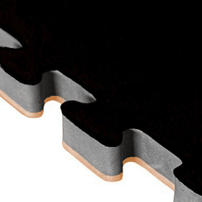 Tatami Puzzle 2,5cm 100x100cm, Pack 4 Unidades – Efecto Madera/negro