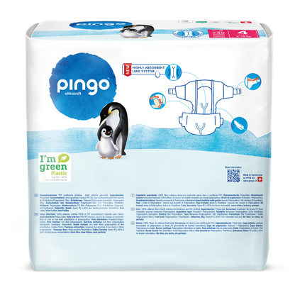 Fraldas T4 (7-18kg) Pingo 40 Unidades