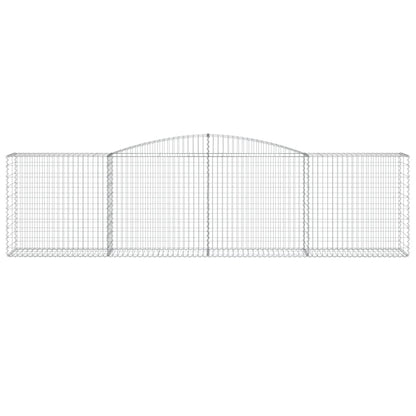 Cestas De Gaviones 7 Uds Forma De Arco Hierro 400x50x100/120 Cm_3
