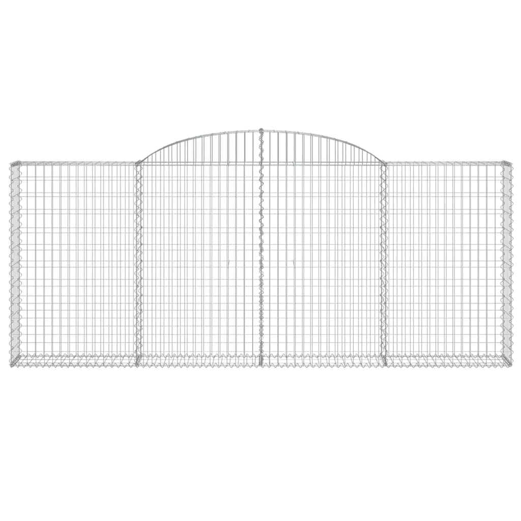 Cestas Gaviones 10 Uds Forma De Arco Hierro 300x30x120/140 Cm_3