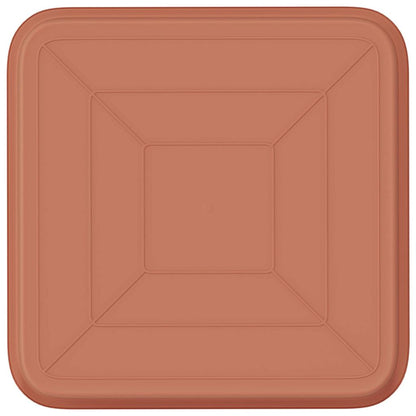 Bandeja Cuadrada Para Flores 6 Pcs Rojo Ladrillo 15 X 15 X 2 Cm_5