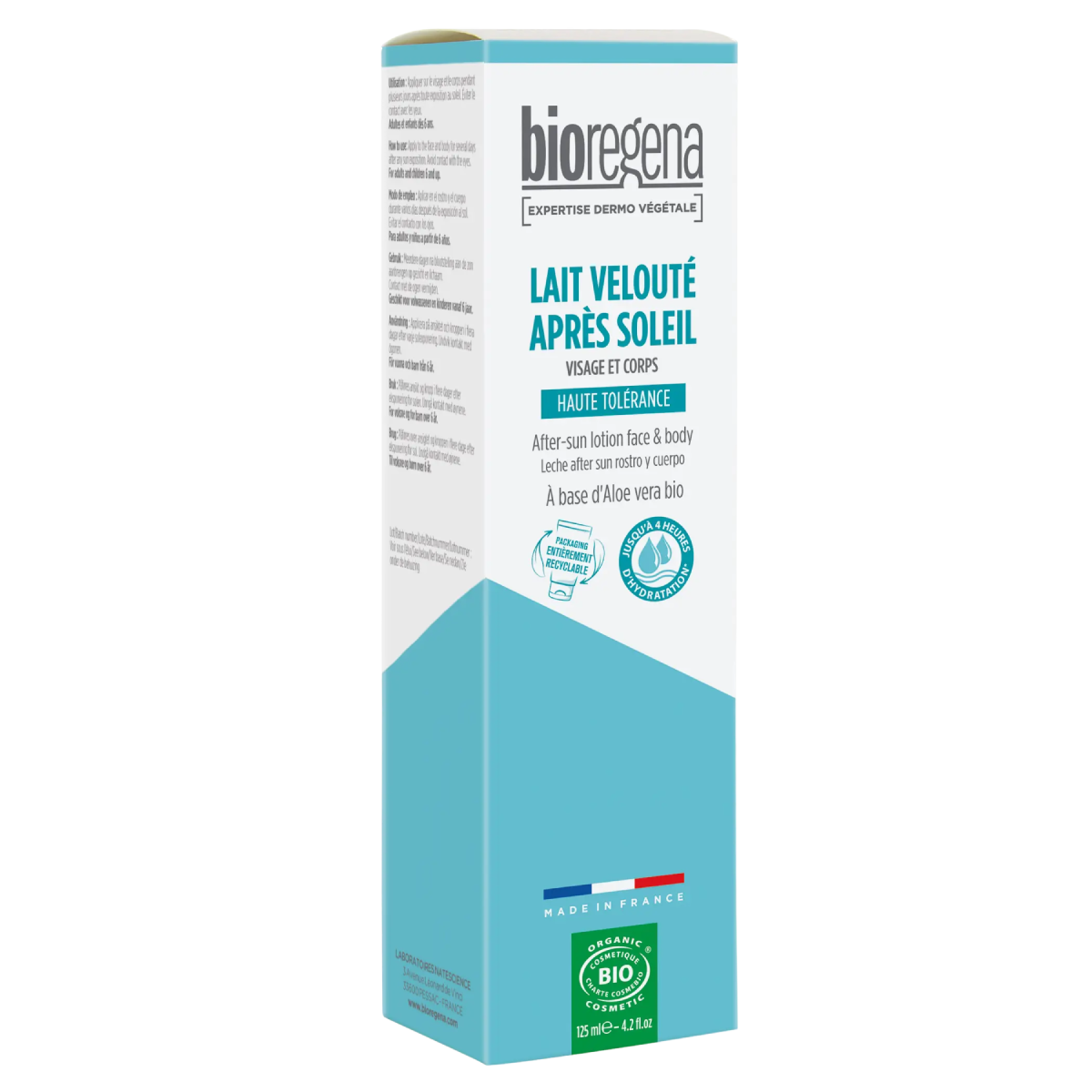 Pós-sol BIO Hipoalergénico Bioregena, 125 ml