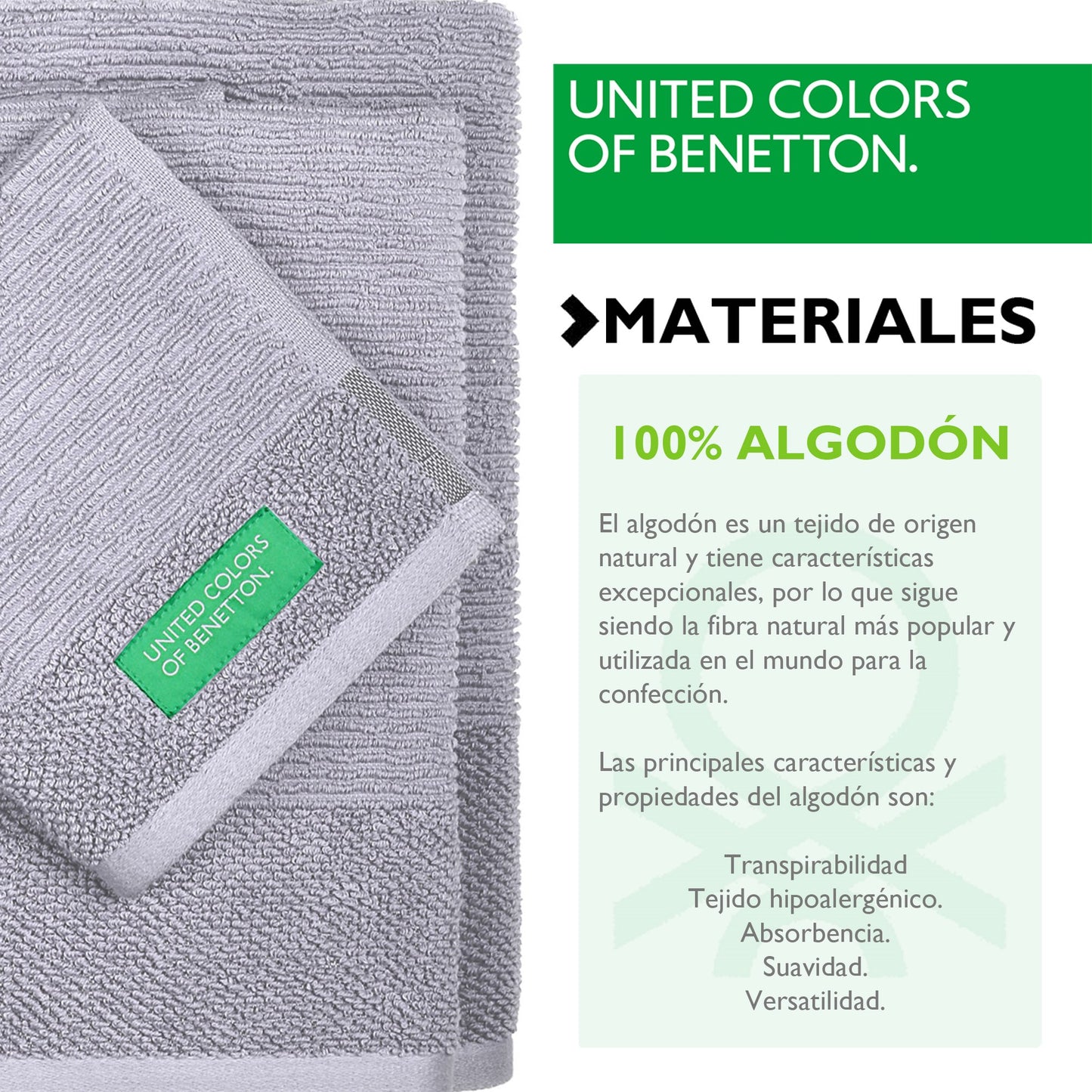 Pack De 2 Set De 3 Toallas De Baño Cada Uno En Color Azul Y Otras En Gris_2