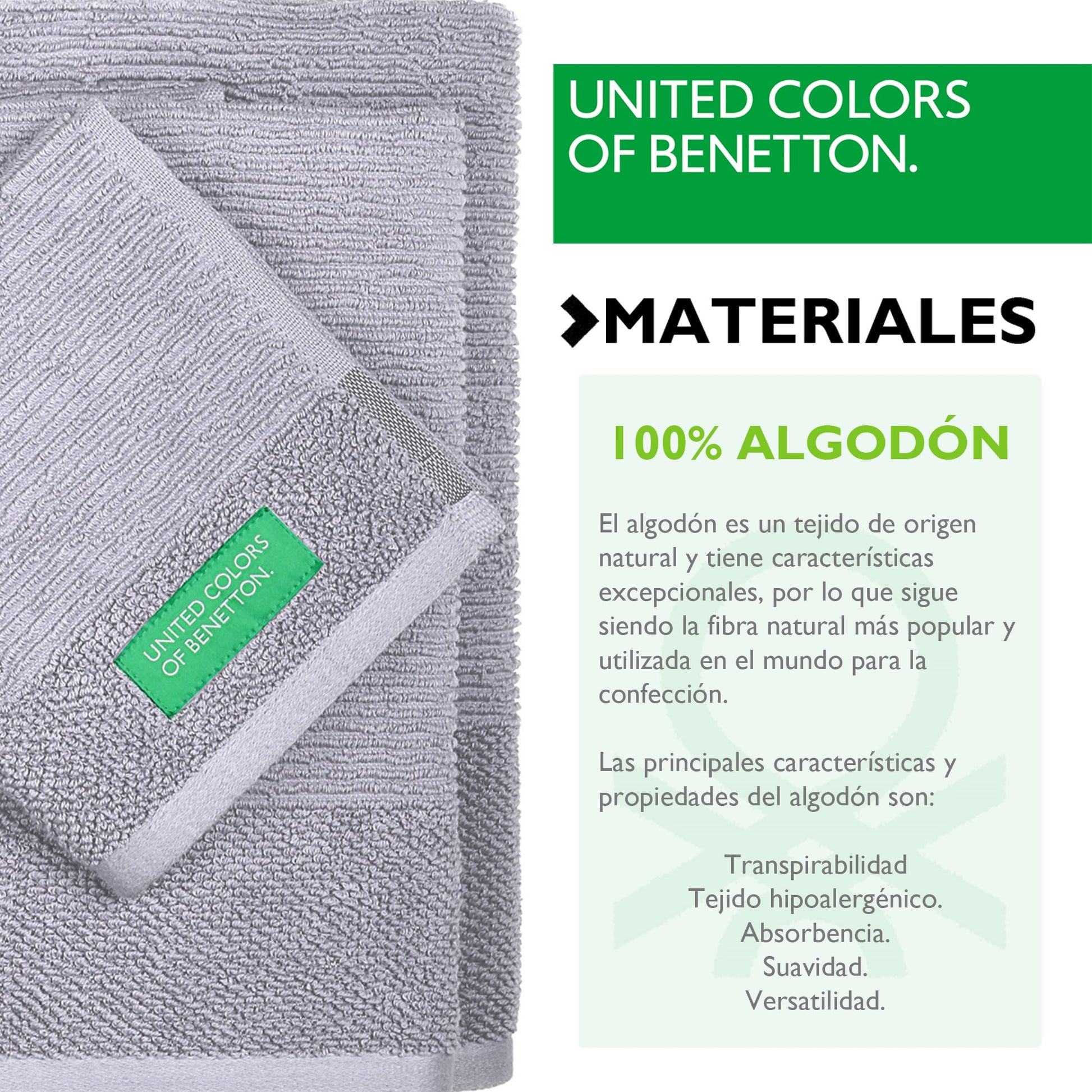 Pack De 2 Set De 3 Toallas De Baño Cada Uno En Color Azul Y Otras En Gris_2