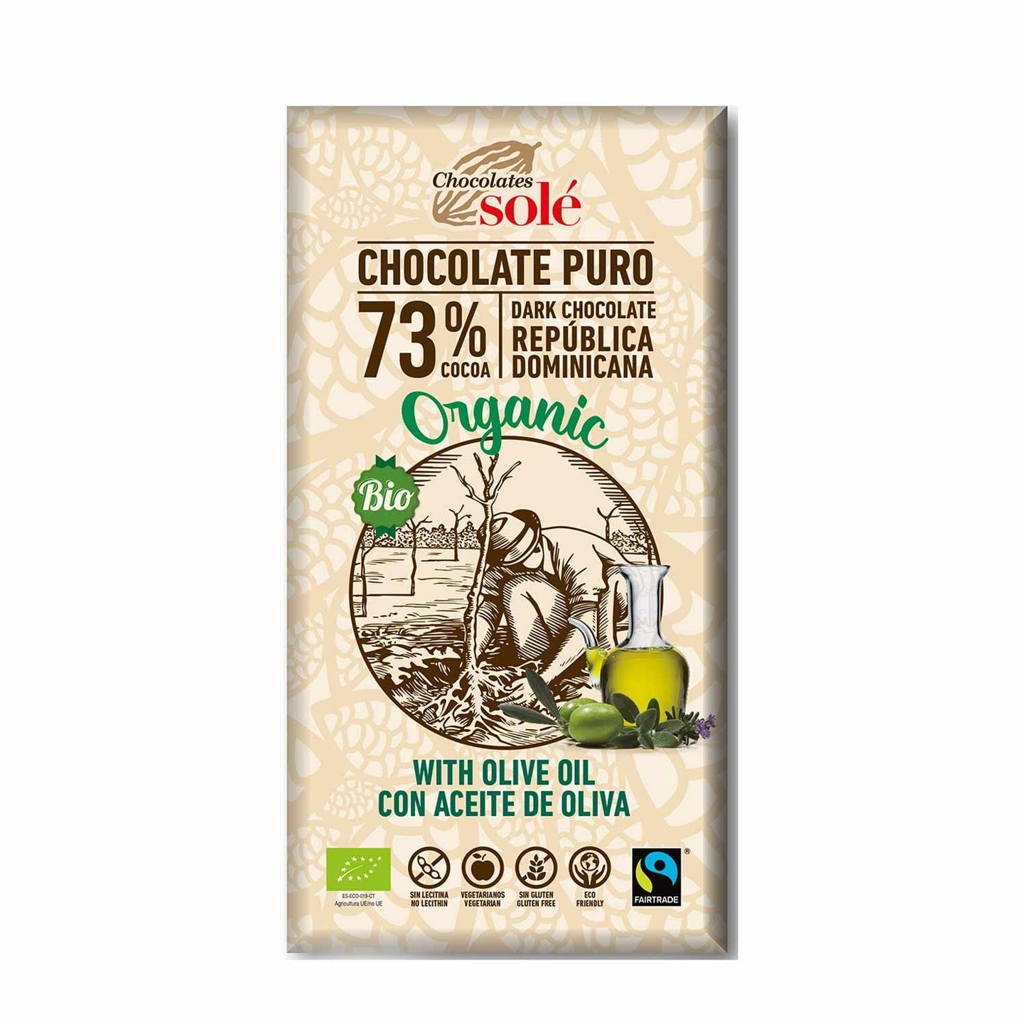 Chocolate Negro com Azeite Solé, 100g
