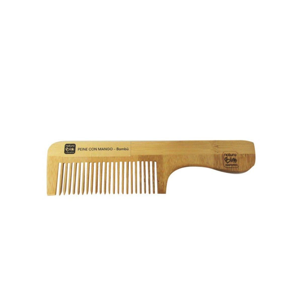 Pente com cabo de bambu NaturaBIO Cosmetics