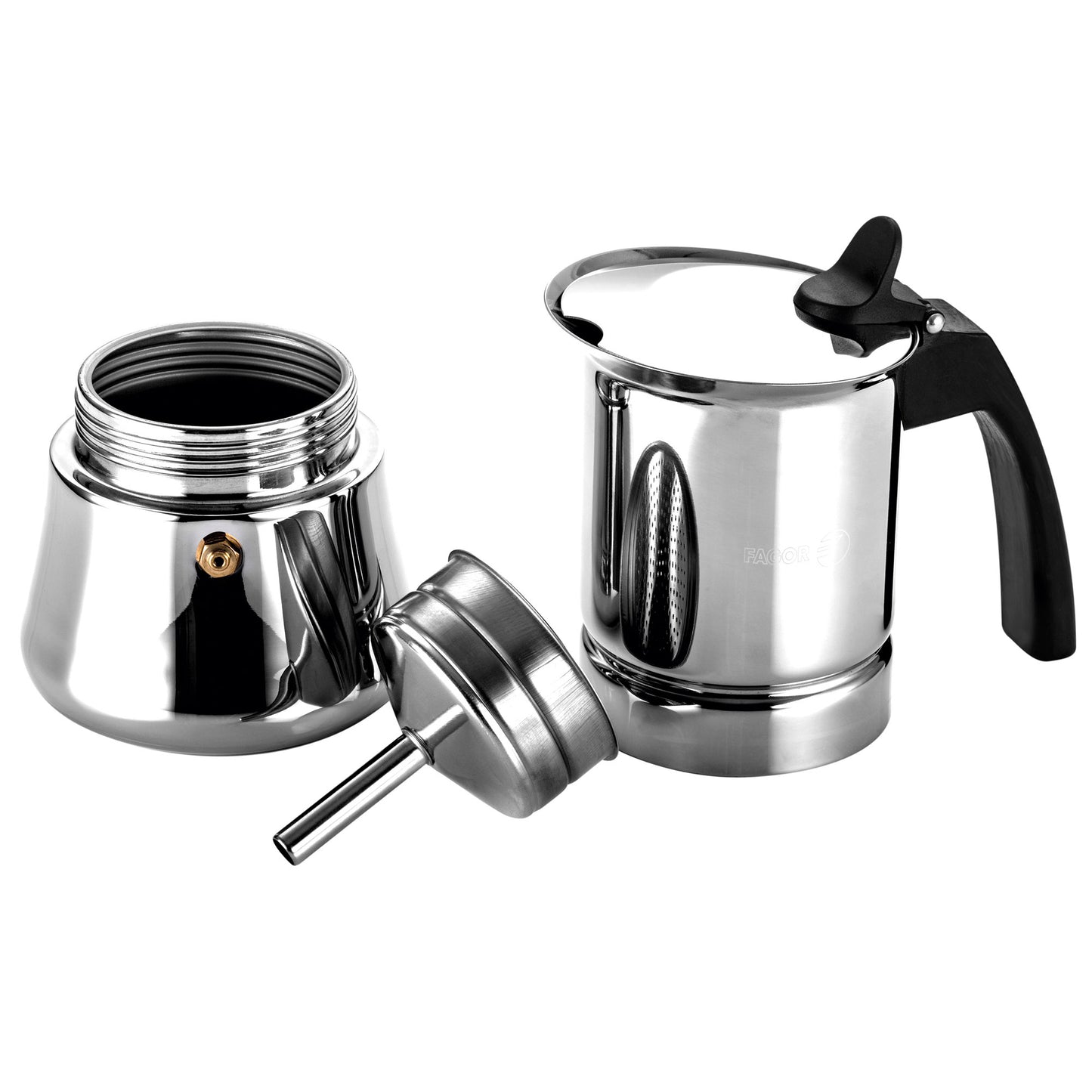 Cafetera Inox Etnica 10 Tazas Acero Inoxidable 18/10 Fagor_2