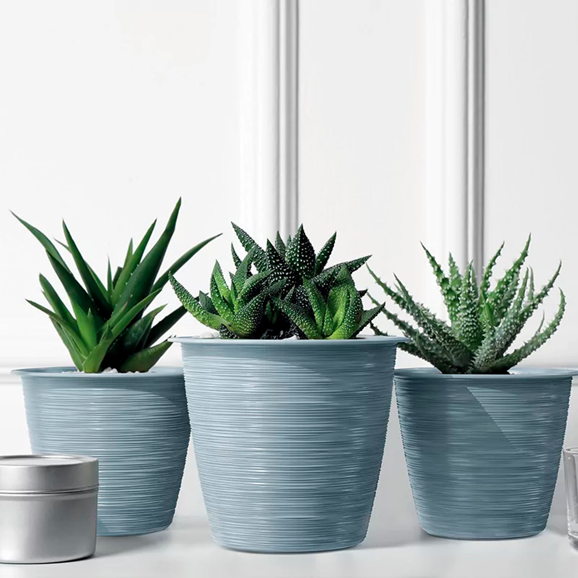 Maceta Furu 5,1l., Dimensiones (mm) 235x235x207, Color Blanco