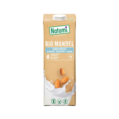 Pack de 6 Bebidas de Amêndoa Biológica Sem Açúcar Natumi 1 L