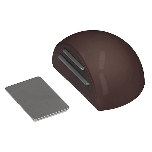 Tope Puerta Adhesivo Con Imán Retenedor Marrón